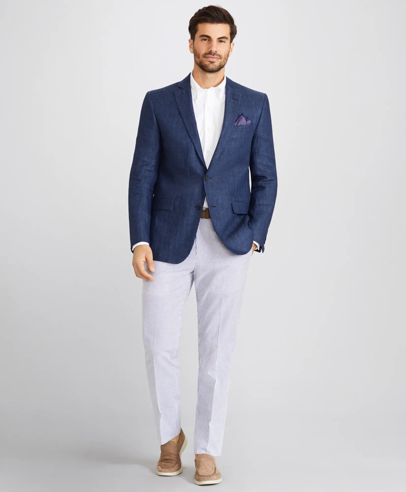 Regent Fit Two-Button Linen Sport Coat, image 4