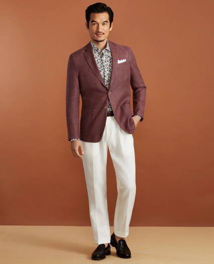 Golden Fleece® BrooksCloud™ Three-Button Linen-Wool-Silk Sport Coat, image 2