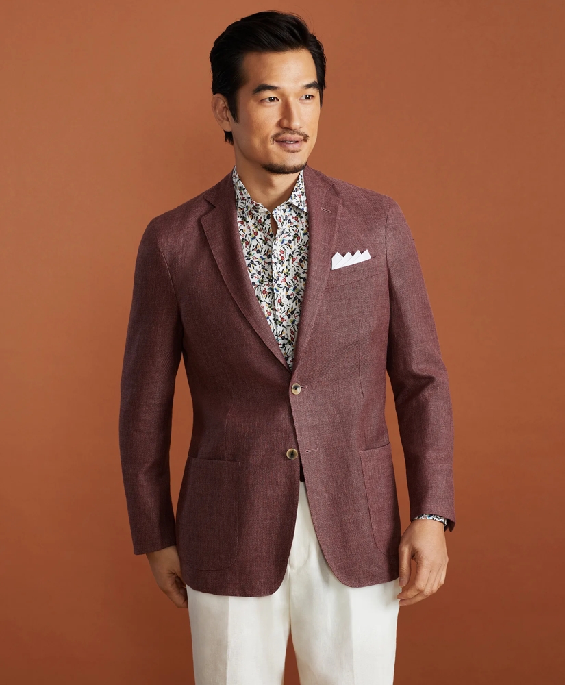 Golden Fleece® BrooksCloud™ Three-Button Linen-Wool-Silk Sport Coat, image 3