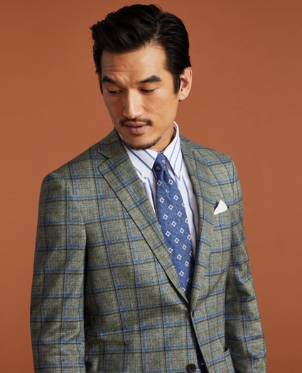 Golden Fleece® Linen-Cotton Plaid Sport Coat, image 1