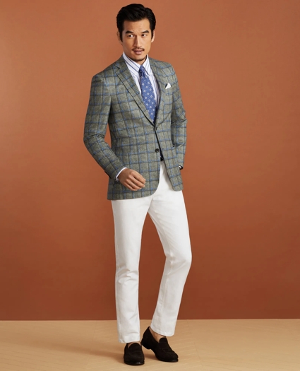 Golden Fleece® Linen-Cotton Plaid Sport Coat, image 2