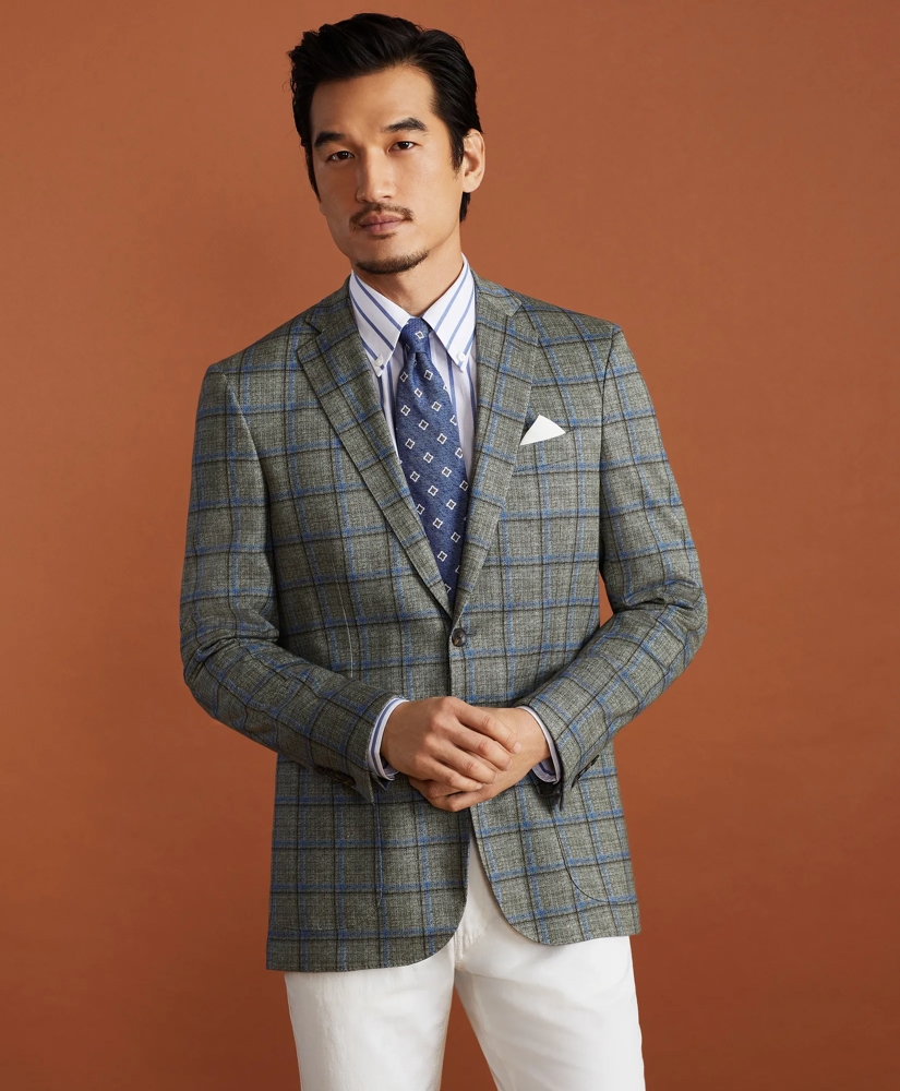 Golden Fleece® Linen-Cotton Plaid Sport Coat, image 3