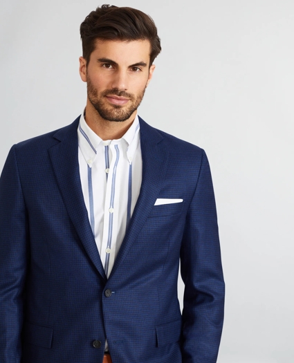 Regent Fit Micro-Check Sport Coat, image 1
