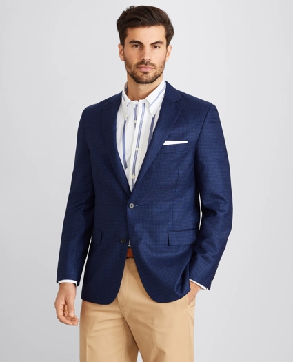 Regent Fit Micro-Check Sport Coat, image 3