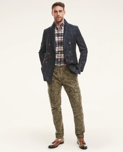 Regent Regular-Fit Double Breasted Windowpane Sport Coat, image 3