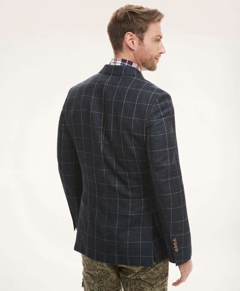 Regent Regular-Fit Double Breasted Windowpane Sport Coat, image 5