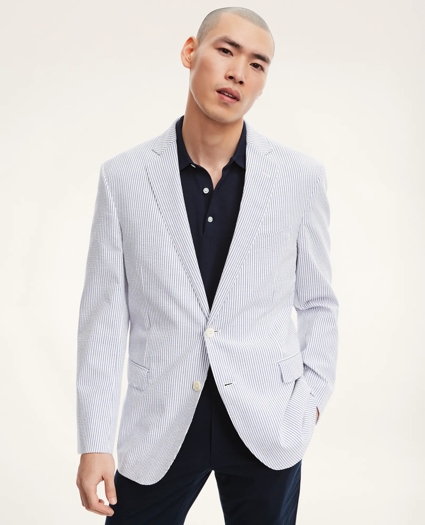 Regent Regular-Fit Stretch Seersucker Sport Coat, image 1