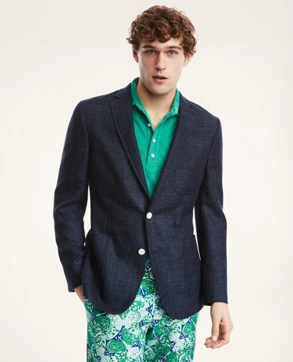 Regent Classic-Fit Italian Wool Silk Linen Hopsack Sport Coat, image 1