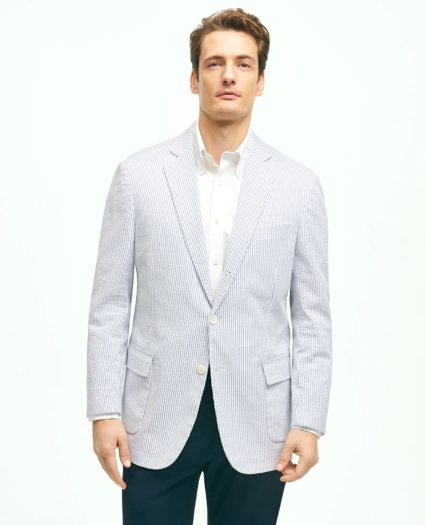 Classic Fit Stretch Cotton Seersucker Sport Coat, image 3