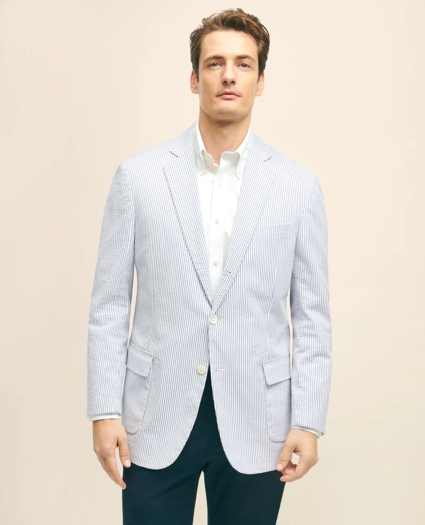 Classic Fit Stretch Cotton Seersucker Sport Coat, image 2