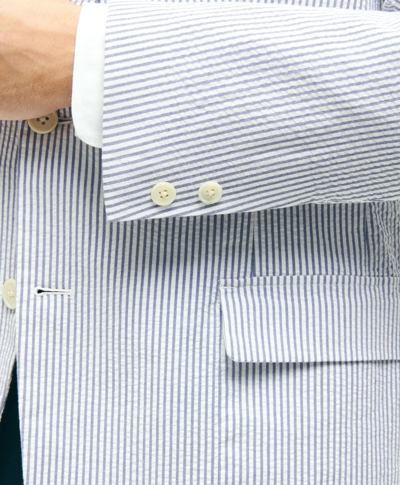 Classic Fit Stretch Cotton Seersucker Sport Coat, image 5