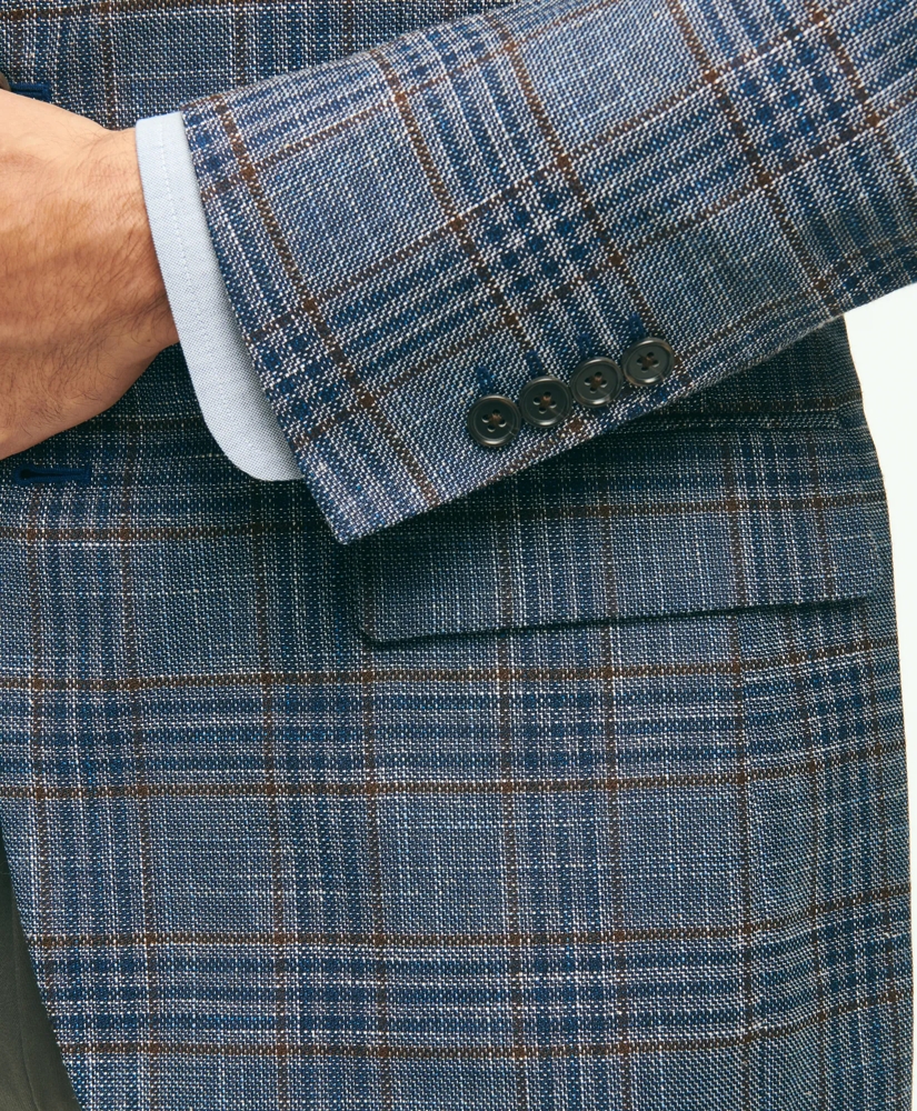 Madison Traditional-Fit Hopsack Check Sport Coat, image 4