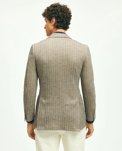 Classic Fit Cotton-Wool Blend Knit Herringbone Sport Coat, image 4