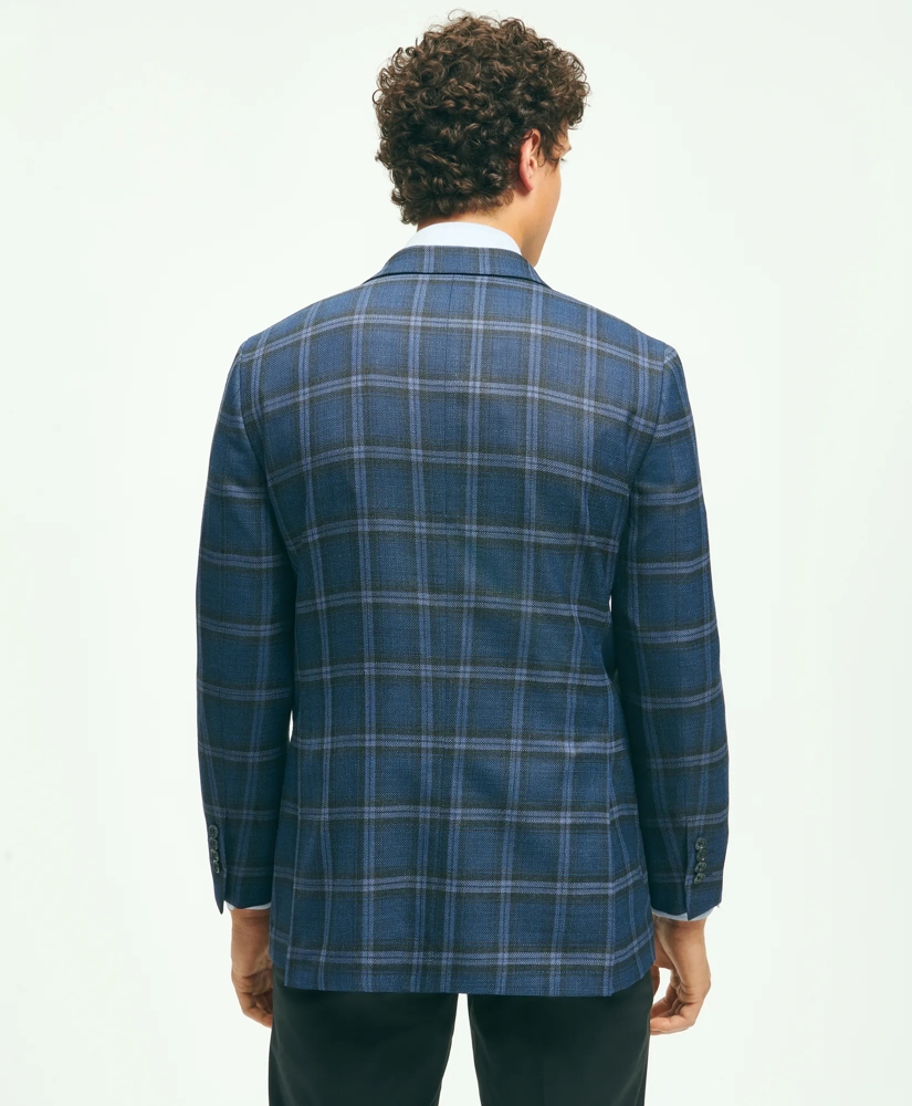 Classic Fit Wool Hopsack Plaid Patch Pocket Sport Coat, image 3