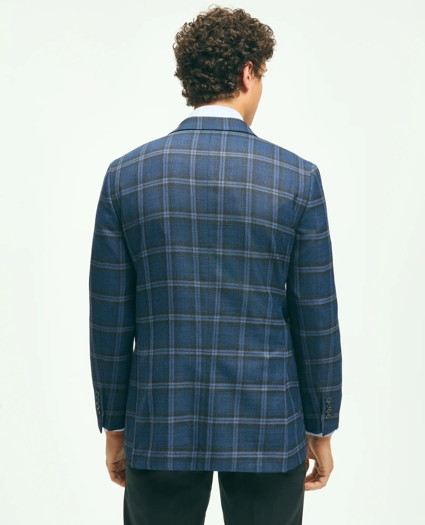 Classic Fit Wool Hopsack Plaid Patch Pocket Sport Coat, image 3