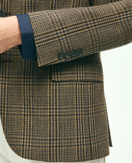 Slim Fit Wool Hopsack Plaid Sport Coat, image 4