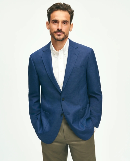 Traditional Fit Wool Hopsack Patch Pocket Sport Coat, image 1