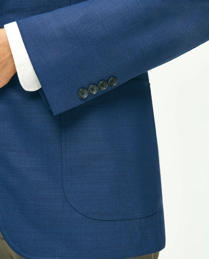 Traditional Fit Wool Hopsack Patch Pocket Sport Coat, image 4