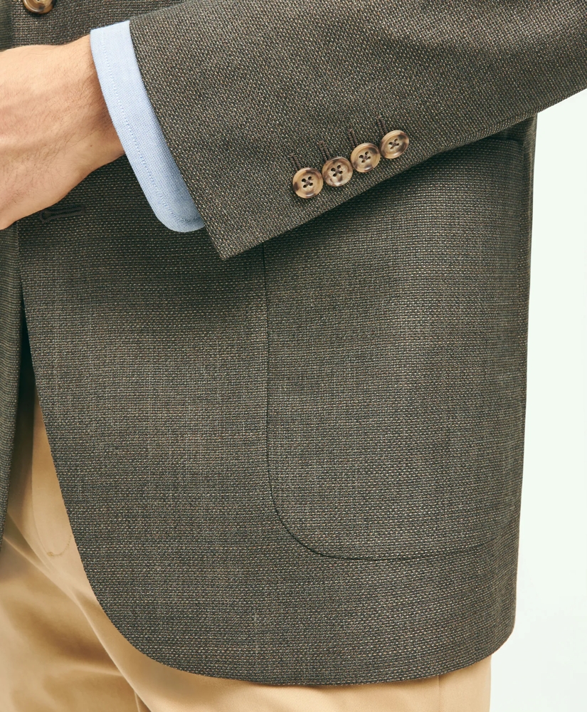 Traditional Fit Wool Hopsack Patch Pocket Sport Coat Traditional Fit Wool Hopsack Patch Pocket Sport Coat