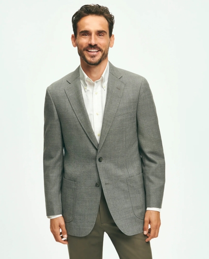 Traditional Fit Wool Hopsack Patch Pocket Sport Coat, image 1