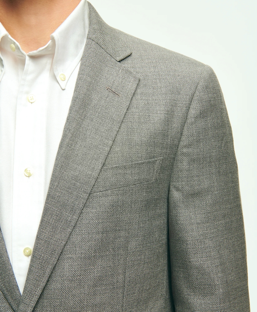 Traditional Fit Wool Hopsack Patch Pocket Sport Coat, image 3