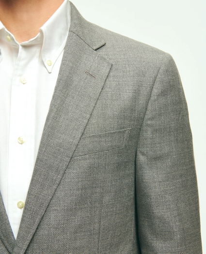 Traditional Fit Wool Hopsack Patch Pocket Sport Coat, image 3