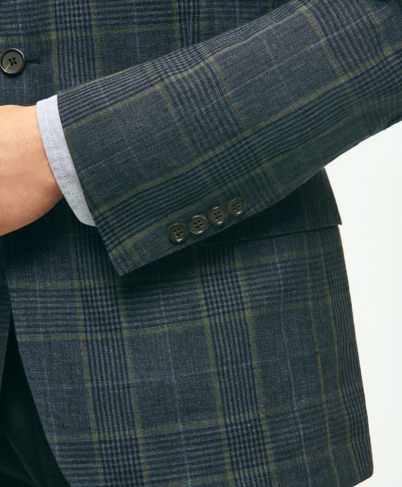 Classic Fit Linen Check Sport Coat, image 4