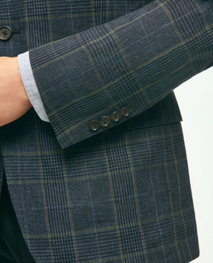 Classic Fit Linen Check Sport Coat, image 4