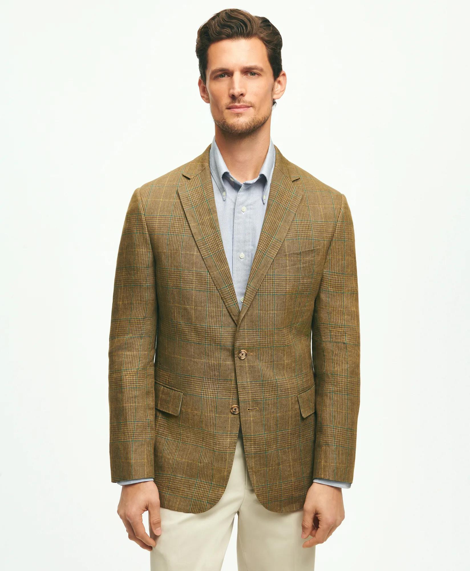 Classic Fit Linen Check Sport Coat