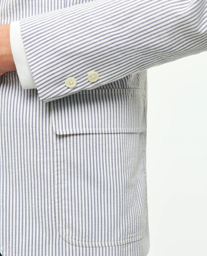 Slim Fit Archive-Inspired Seersucker Sport Coat in Cotton, image 3