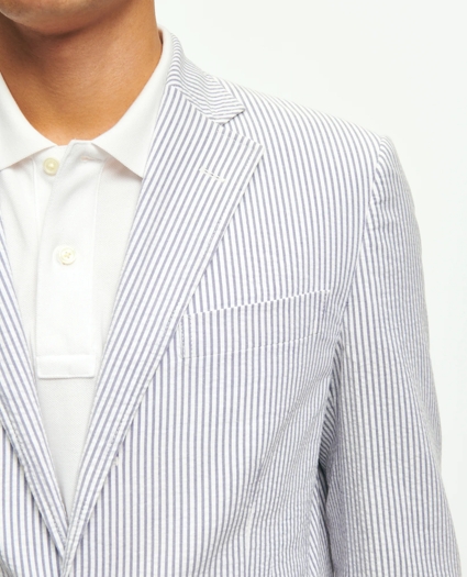 Slim Fit Archive-Inspired Seersucker Sport Coat in Cotton, image 2