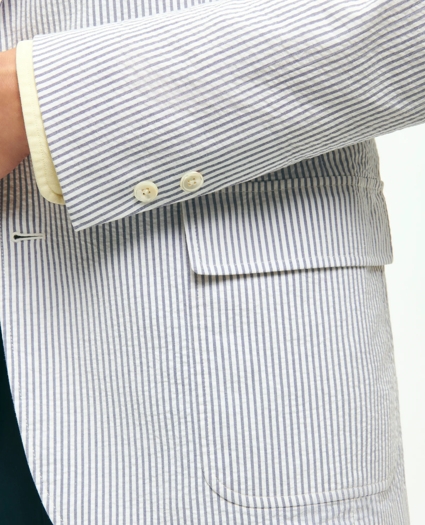 Classic Fit Archive-Inspired Seersucker Sport Coat in Cotton, image 4