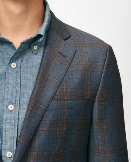 Classic Fit Checked Sport Coat in Wool, image 2