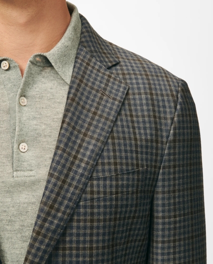 Classic Fit Gingham Sport Coat in Merino Wool, image 2