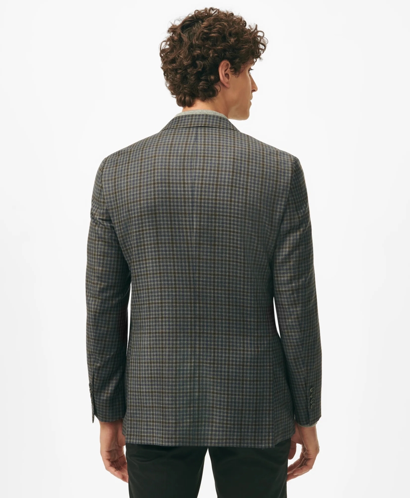 Classic Fit Gingham Sport Coat in Merino Wool, image 3