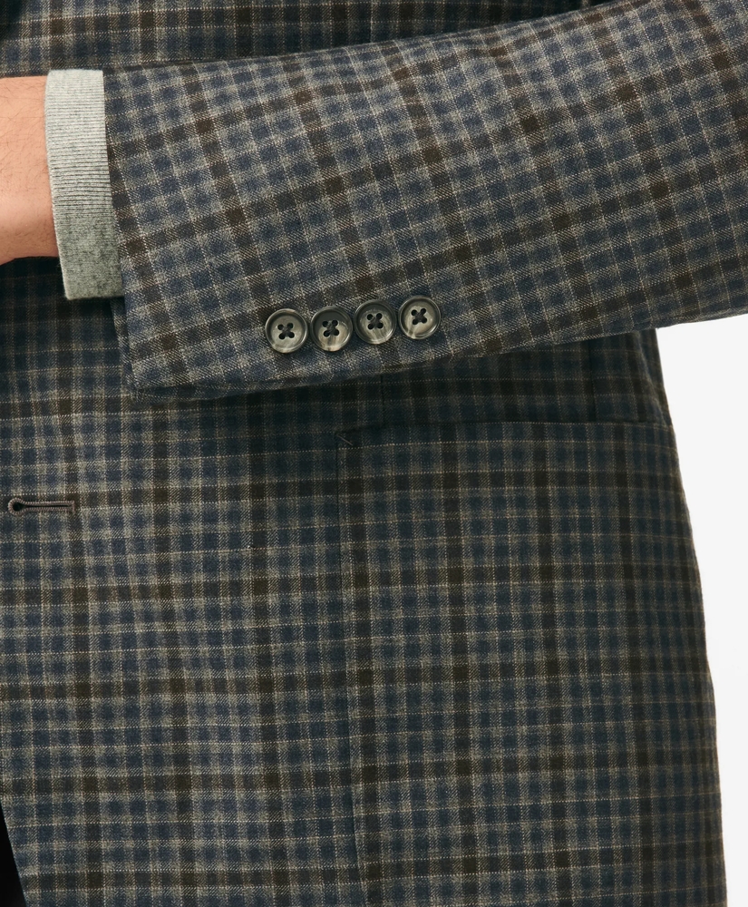 Classic Fit Gingham Sport Coat in Merino Wool, image 4