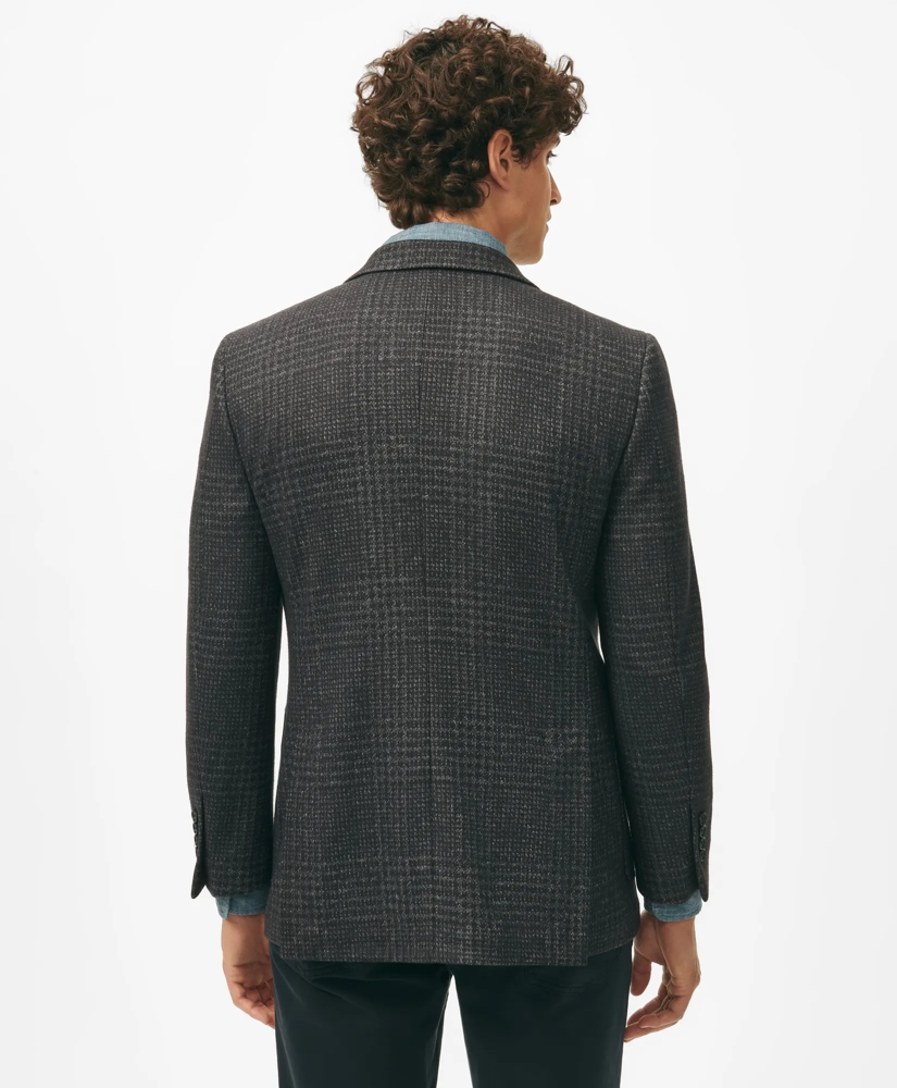 Classic Fit Large Check Knit Sport Coat in Wool-Blend, image 3