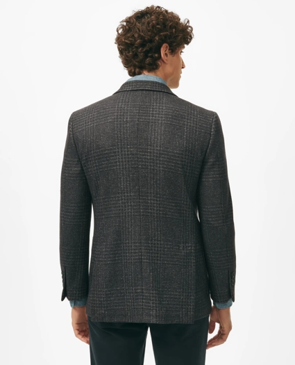 Classic Fit Large Check Knit Sport Coat in Wool-Blend, image 3