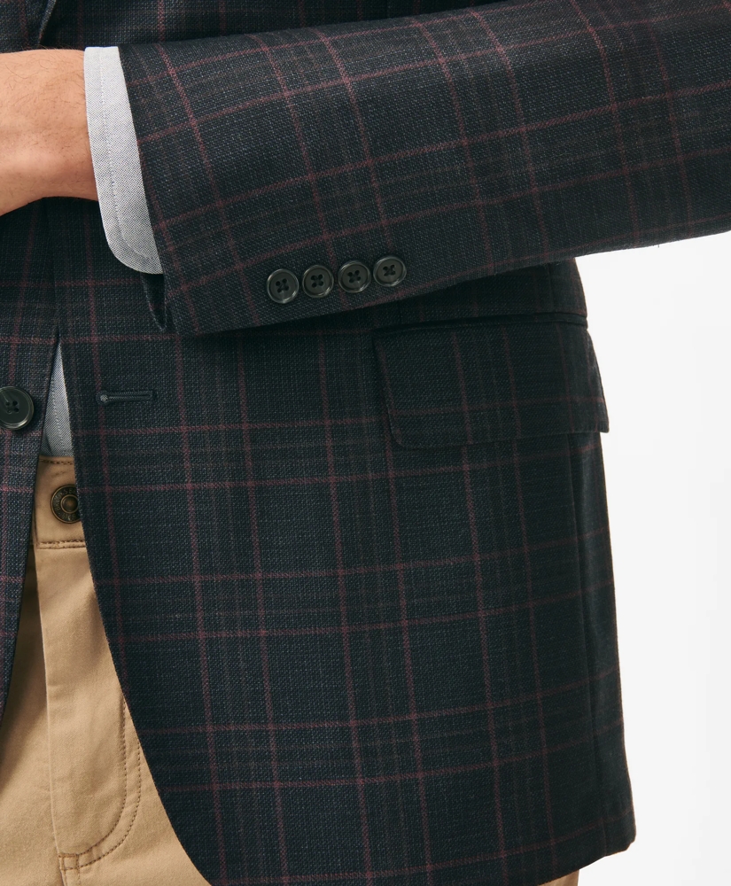 Classic Fit Checked Sport Coat in Hopsack Wool Classic Fit Checked Sport Coat in Hopsack Wool
