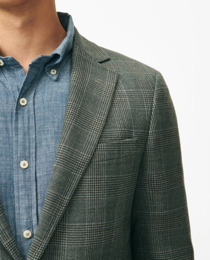 Classic Fit Checked Sport Coat in Hopsack Wool, image 3