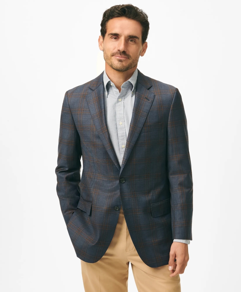 Traditional Fit Checked Sport Coat in Wool, image 1
