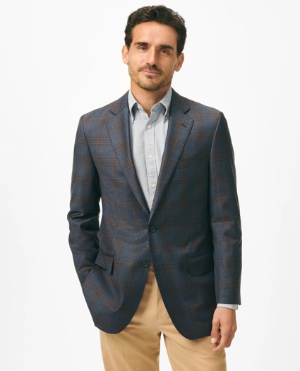 Traditional Fit Checked Sport Coat in Wool, image 1