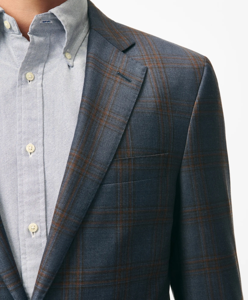 Traditional Fit Checked Sport Coat in Wool, image 2