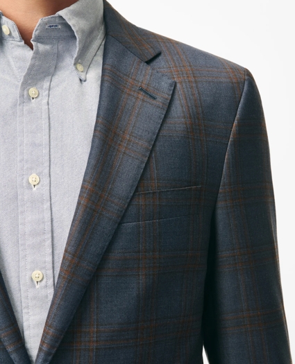Traditional Fit Checked Sport Coat in Wool, image 2
