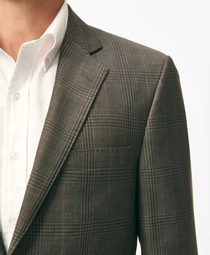 Traditional Fit Checked Sport Coat in Wool, image 2