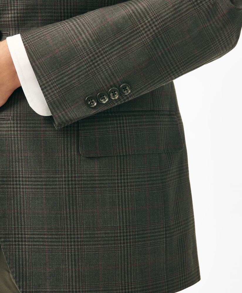 Traditional Fit Checked Sport Coat in Wool, image 4