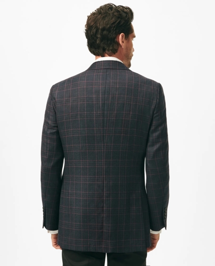 Traditional Fit Checked Sport Coat in Hopsack Wool, image 3