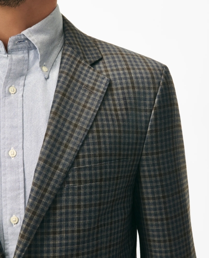 Traditional Fit Gingham Sport Coat in Wool, image 2