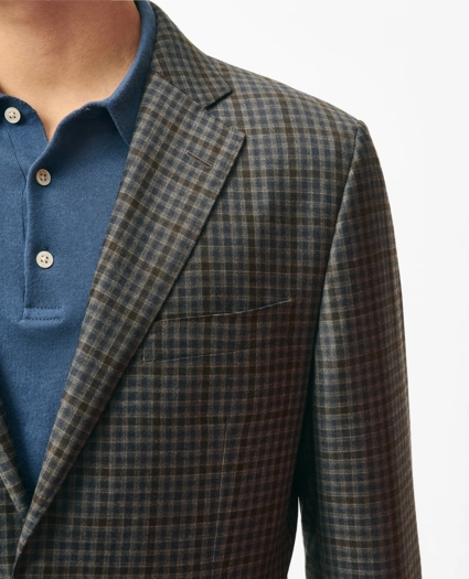 Slim Fit Gingham Sport Coat in Wool, image 2
