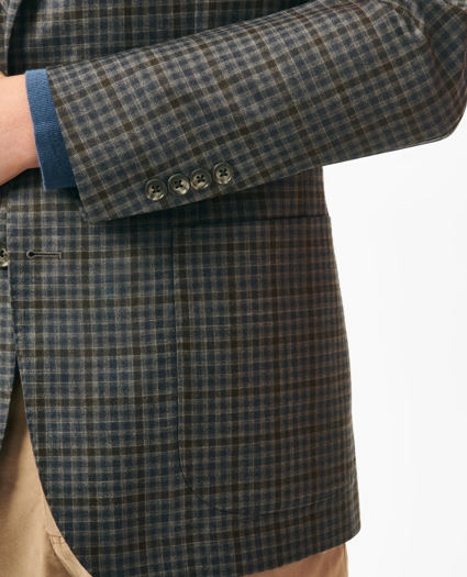Slim Fit Gingham Sport Coat in Wool, image 3
